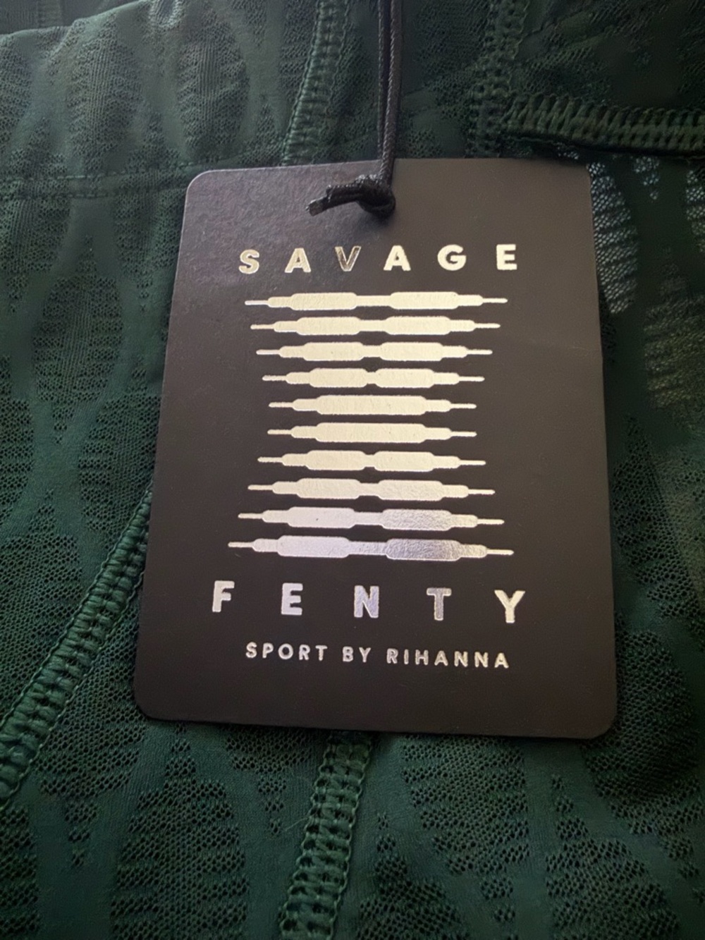 Savage X Fenty Peak Performance High-Waist X Mesh Legging Green 2X NWT - Picture 8 of 9